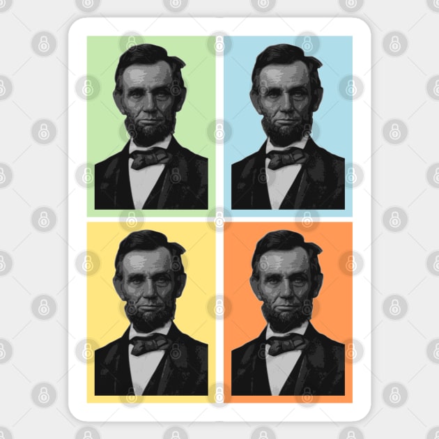 4 Score Abraham Lincoln - American History Sticker by Yesteeyear